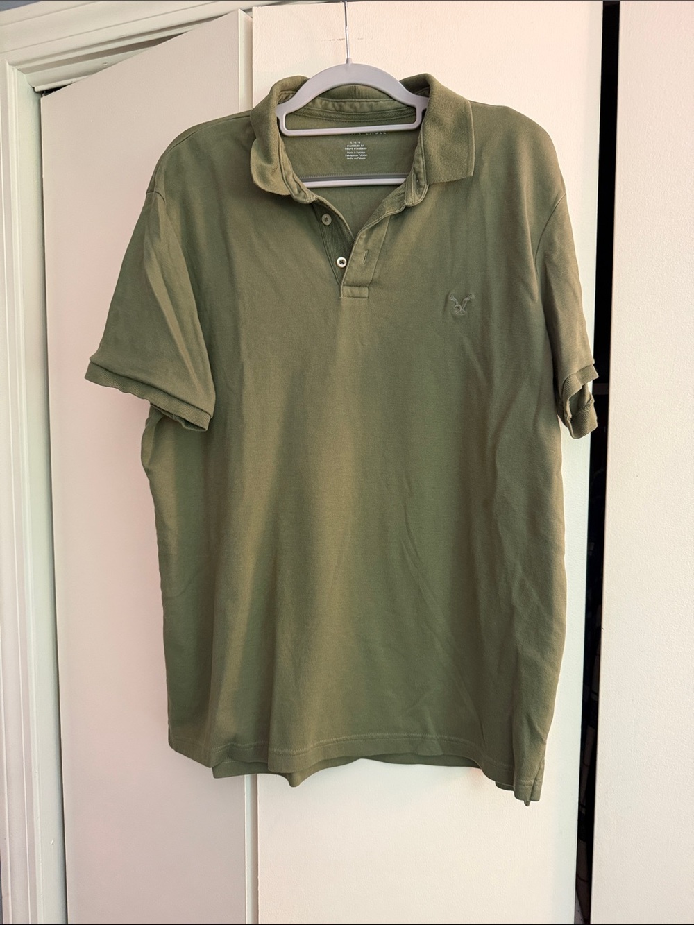 American Eagle Outfitters Olive Green Polo Shirt